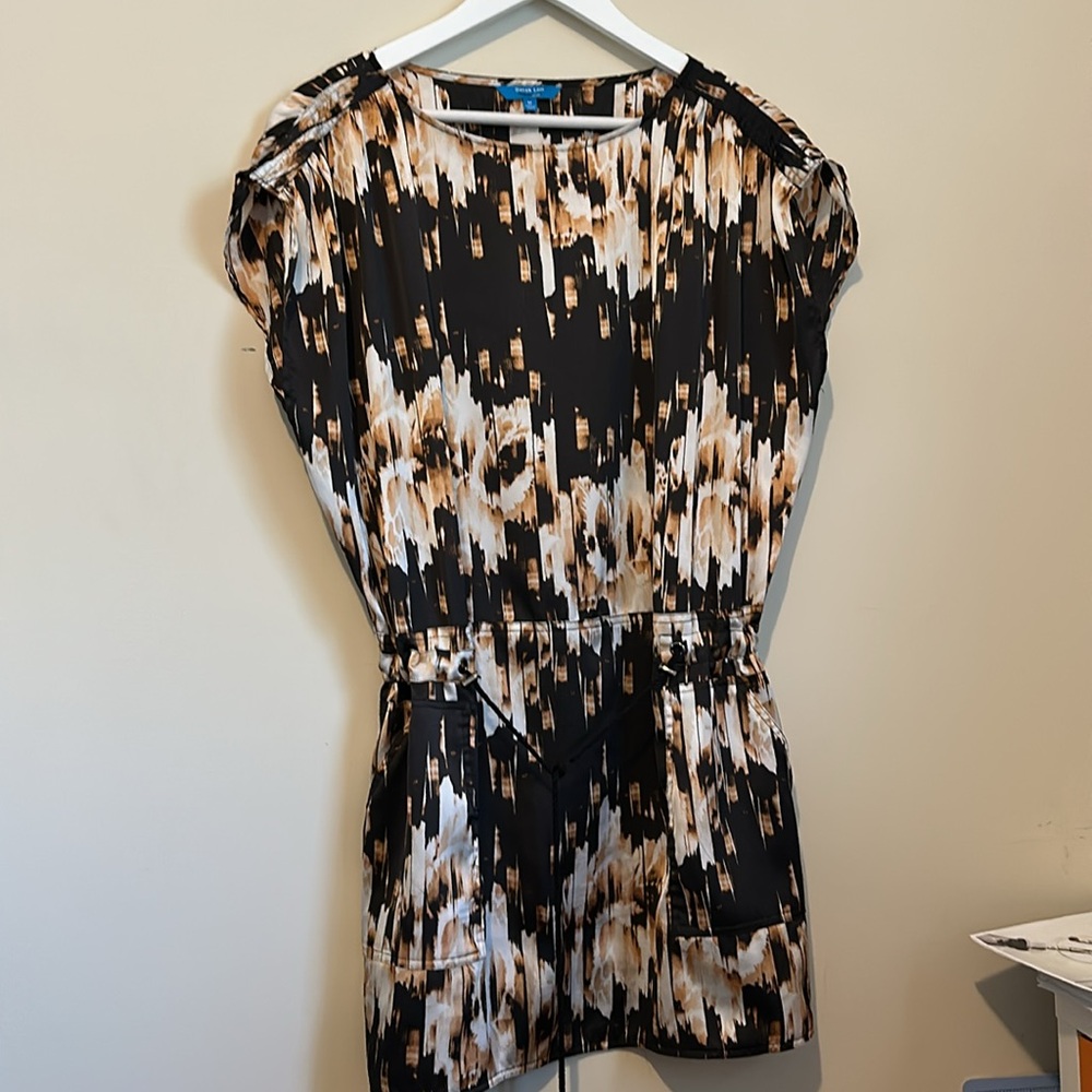 Derek Lam Mini Dress  with Cinch Waist and Pockets Medium EUC